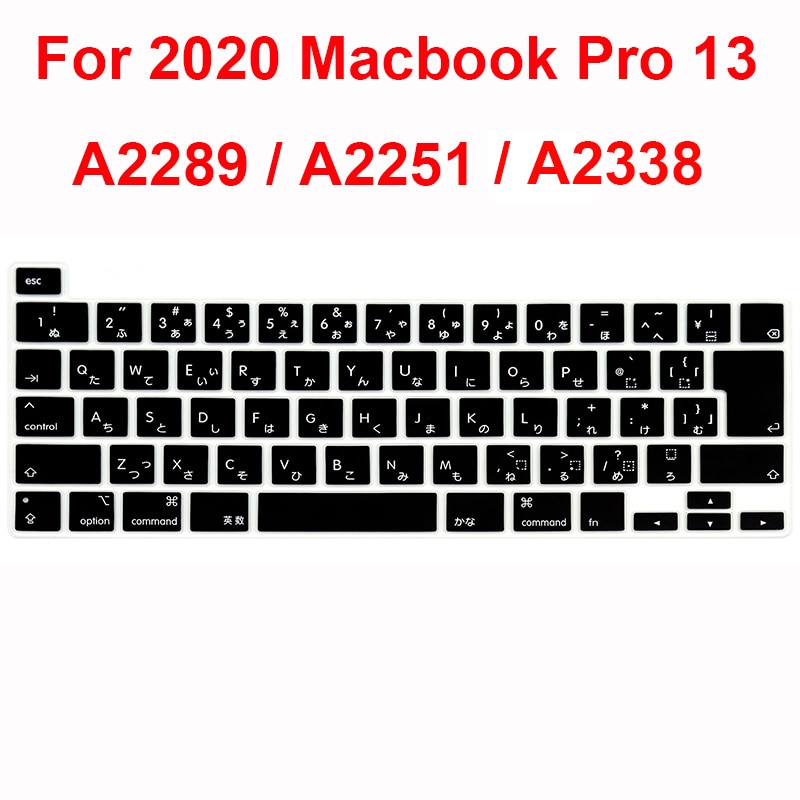 Japanese style keyboard protector for Macbook Pro 13 A2289 A2251 Pro 16 A2141 keyboard cover