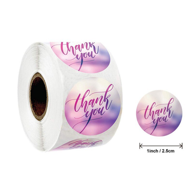 Gold Foil Thank You Stickers For Seal Labels 1 Inch Packaging Stickers Birthday Party Offer Stationery Sticker: A