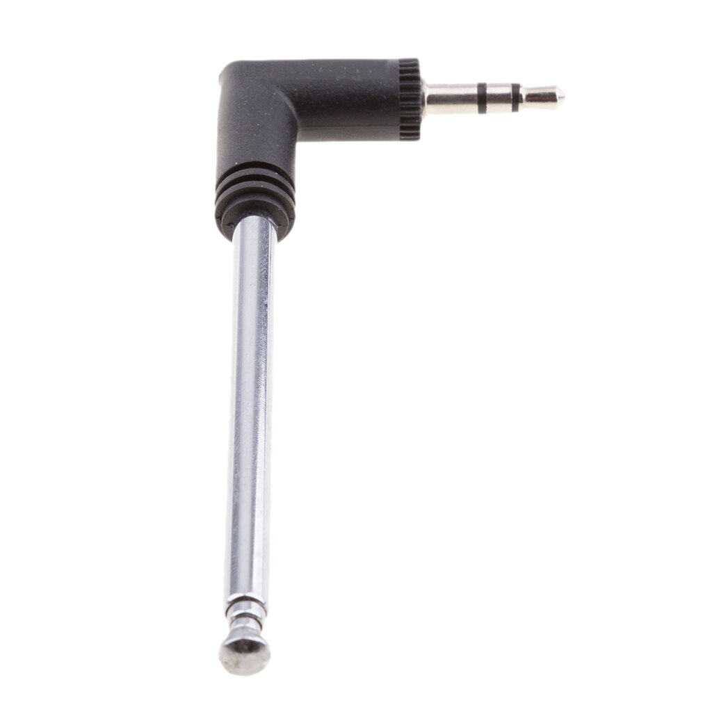 Universal AM FM Radio Antenna 3.5mm Retractable Connector 4Section Telescoping Stainless Steel