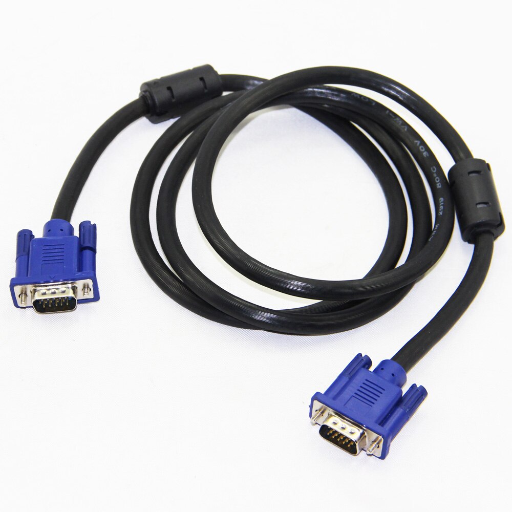 Lballist Cable VGA macho a 3 + 6 HD 15PIN para LCD CRT proyector PC Monitor portátil 1,5 m 3m 5m 10m 15m