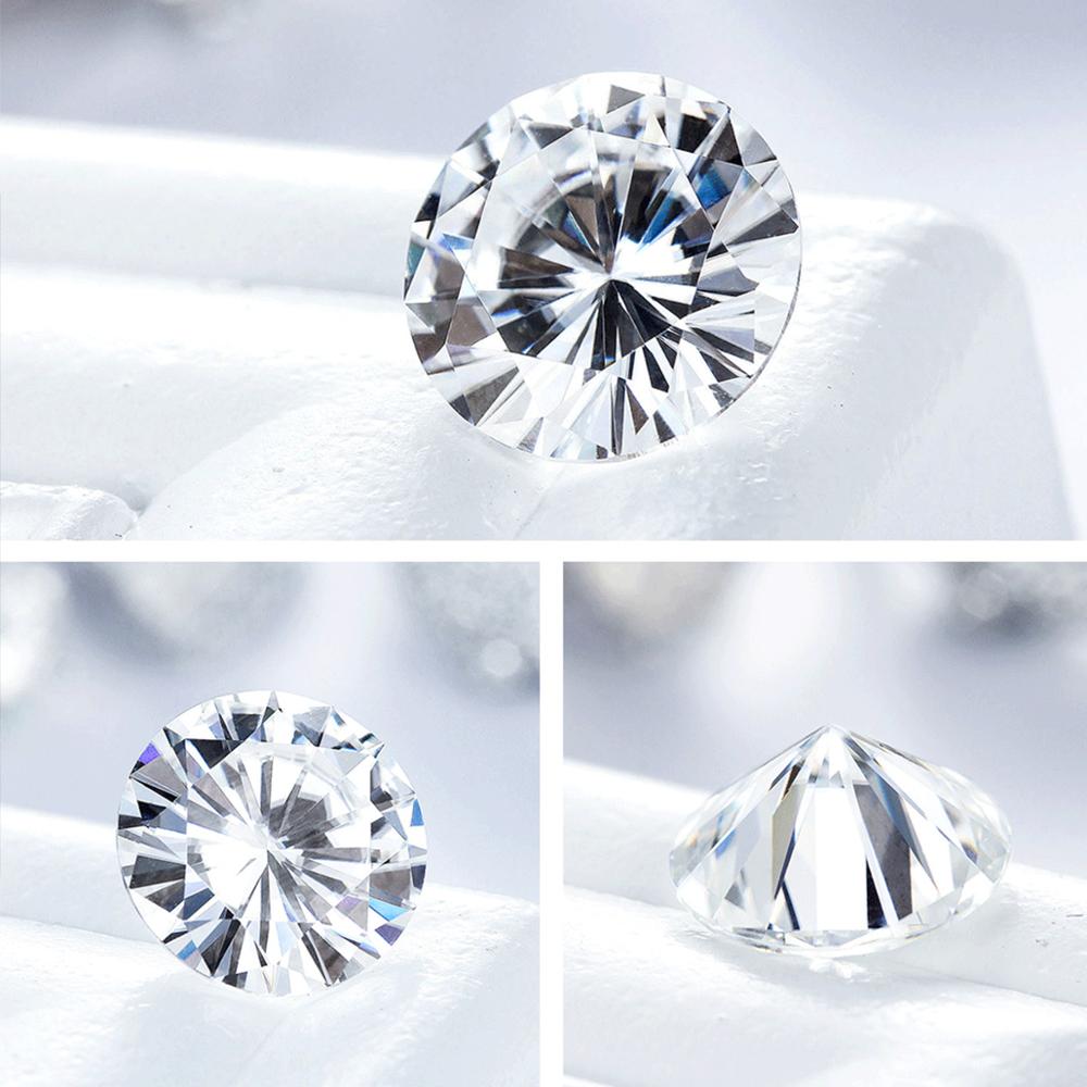 Szjinao 1.0ct 6.5Mm D Kleur VVS1 Ronde Losse Edelstenen Moissanite Stenen Lab Grown Diamond Met Gra Certificaat Gem