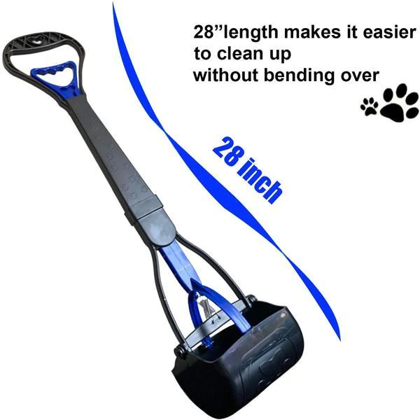 Pet Dog Pooper Scooper Long Handle Outdoor Dog Waste Picker Jaw Poop Scoop Pet Toilet Waste Scooper For Dog Supplies