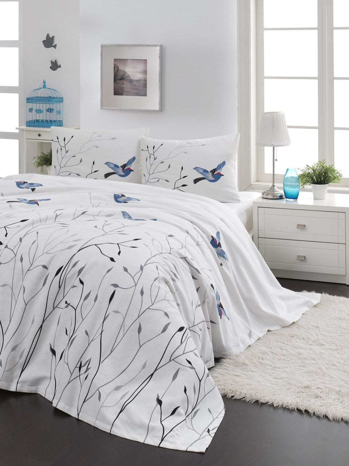 Bed cover is antibacterial and antiallergic as well its very soft and easy wash