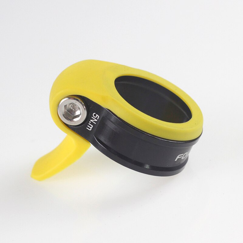 Fouriers – collier de serrage pour tige de selle vtt, fixation en caoutchouc, étanche, anti-poussière, accessoires de vélo, 31.8mm, 34.9mm, 27.2mm, 31.6mm: yellow 349