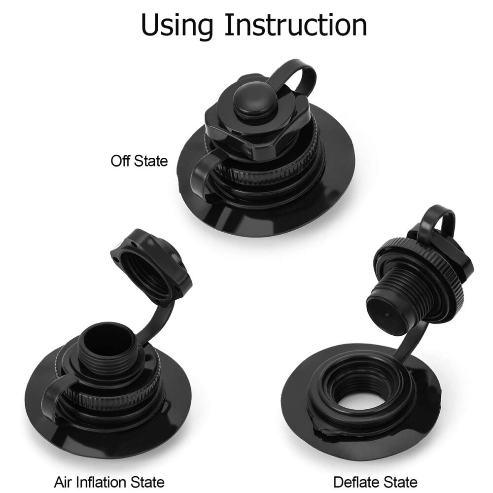 4 stuks pvc boston boot lucht anti-lek opblaaspomp slangadapter voor opblaasbare boten kajak luchtbed kano zwembad vlot rubberboot (