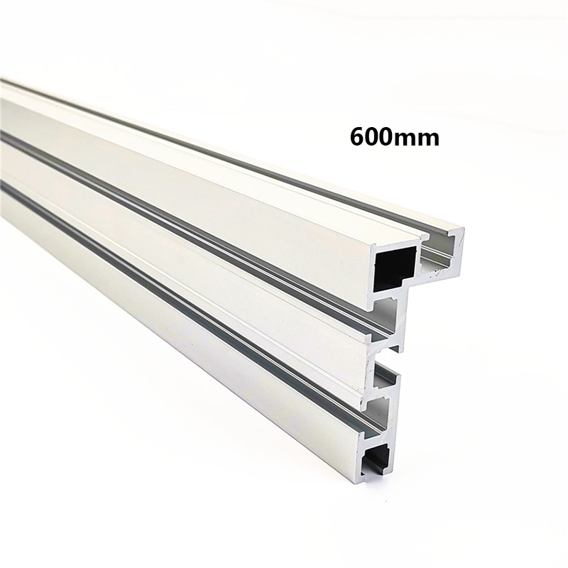 400mm/600mm/800mm Aluminium Standard t-track 45mm largeur profil 75mm hauteur avec t-track Miter jauge accessoires bricolage outil: 600mm Backer