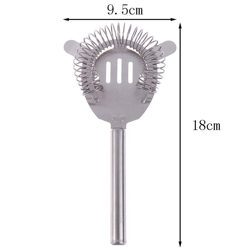 Cocktail Shaker Bar Ice Strainer Wire Mixed Drink Bartender Ice Colander Filter