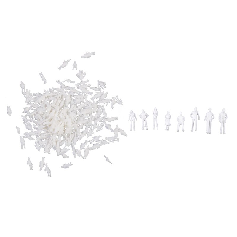 Personne modèle: 200 pièces, échelle 1: 75, personne de construction de Train pour aménagement et 100 pièces, échelle 1: 100, Style blanc assorti