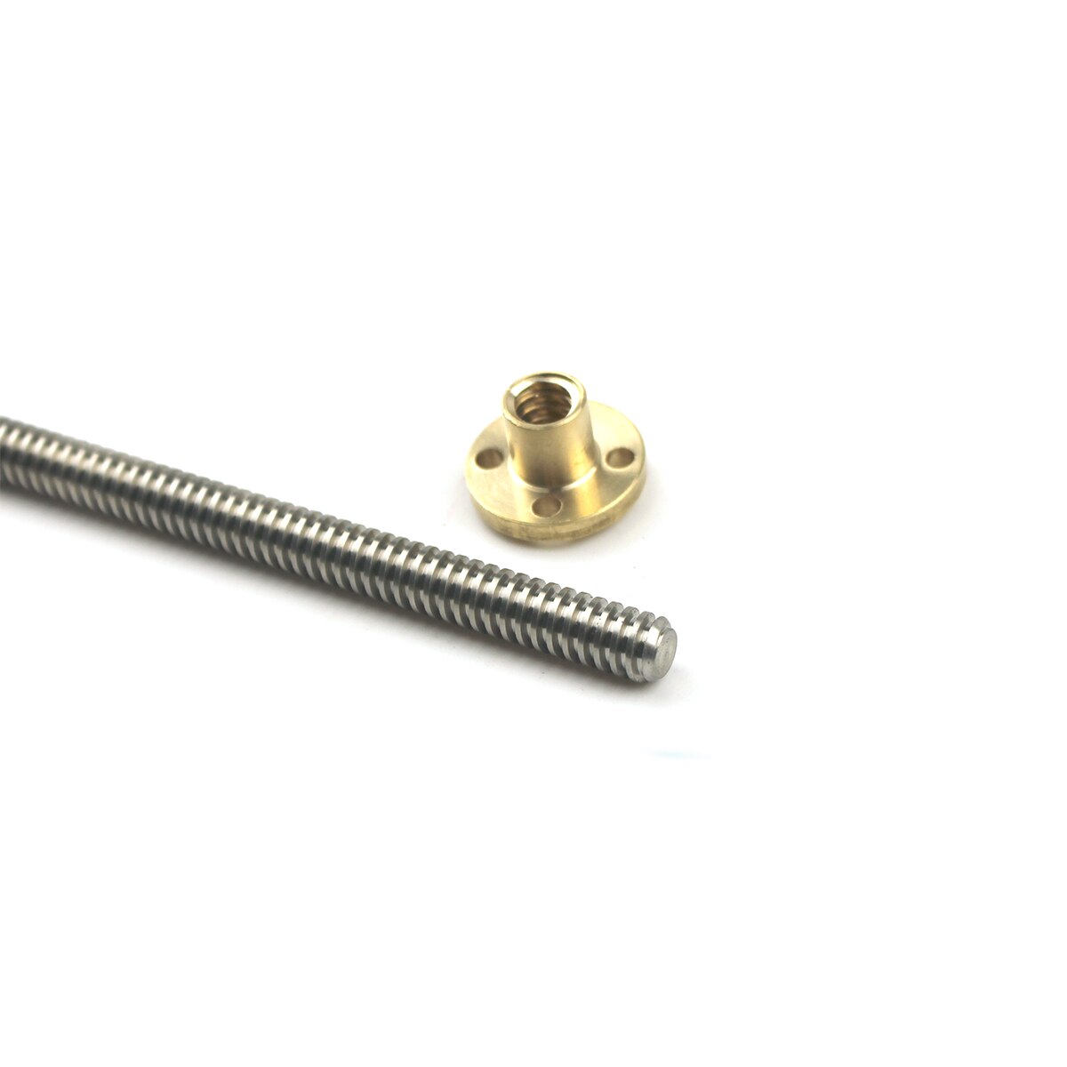 T8 8mm Lead Screw Pitch 2mm Lead 2mm 150 200 250 300 350 400 500 600 1000 1200 mm with Brass Nut For CNC 3D Printer RU