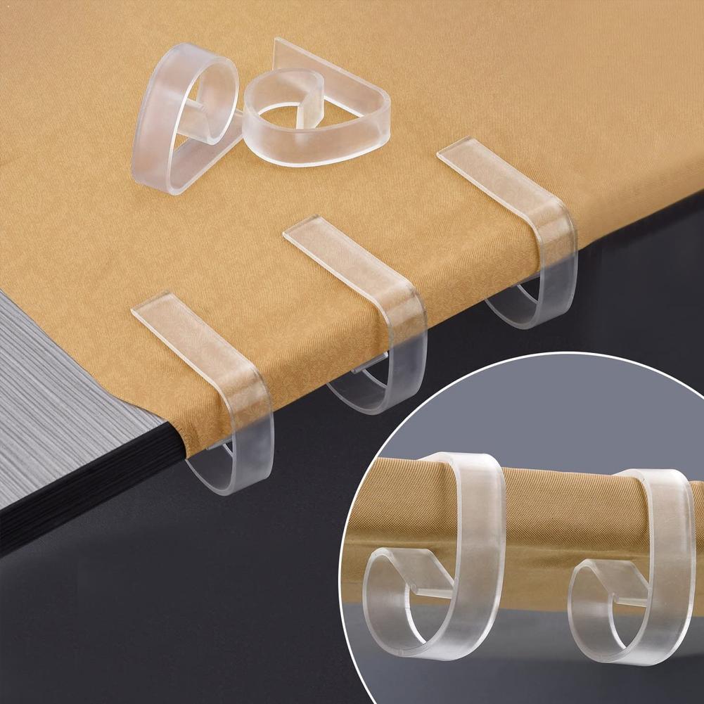 Pinzas ABS para mesa de Picnic, suministros útiles de pícnic para , paño de , E7U3, 4 unids/set/juego