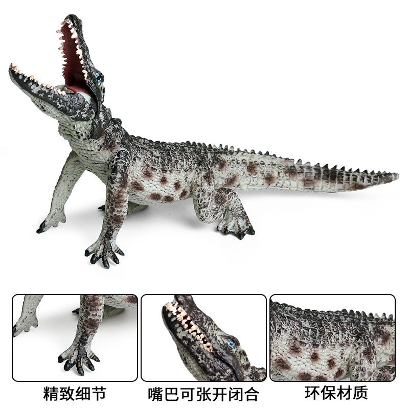 15*6*10cm barn leker nile krokodille alligator alligator amfibie dukke solid simulering vill dyr krokodille modell