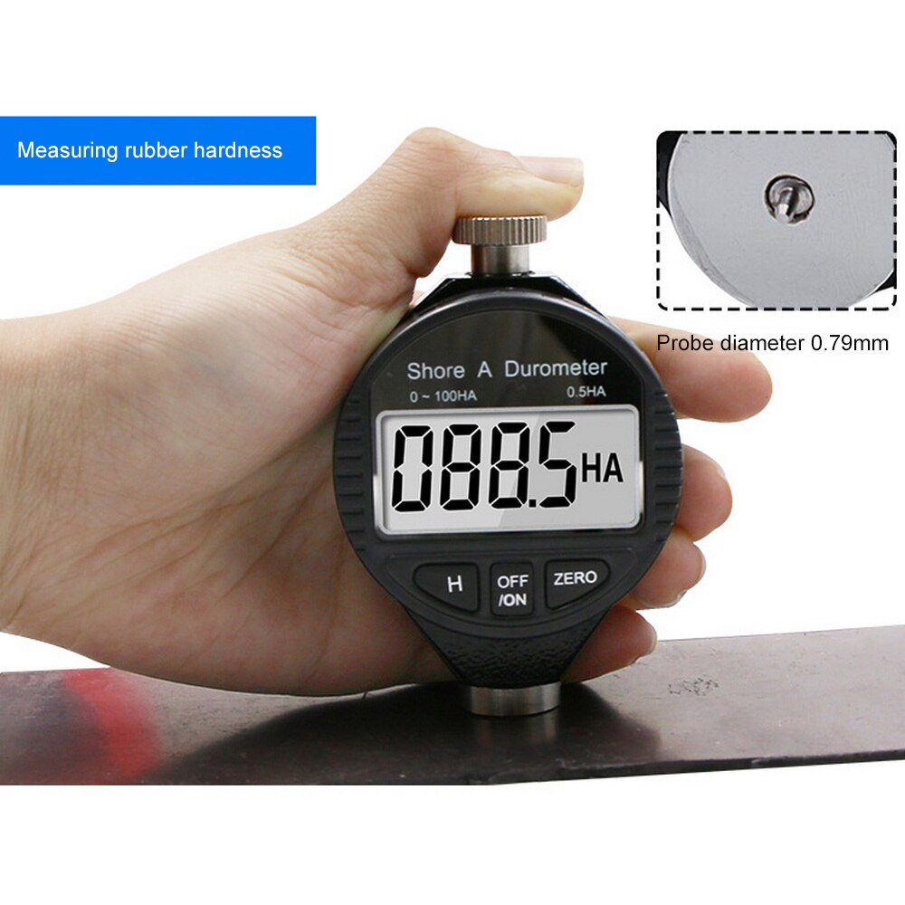0-100 A/C/D Hardness Digital Shore Hardness Tester Durometer Meter Shore For Plastic Leather Rubber Multi-resin: Red
