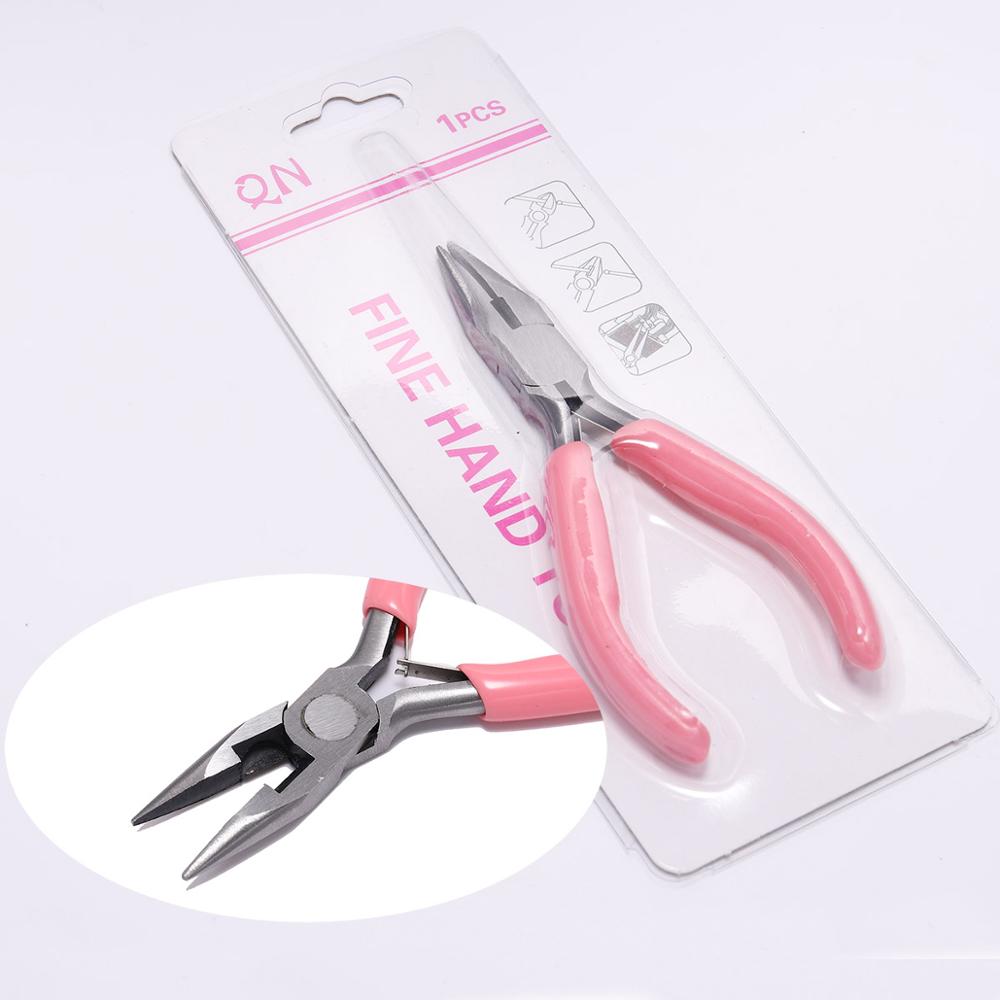 Pink End Cutting Wire Pliers Equipment Multifunctional Hand Tools Jewelry Pliers Fit Beadwork Repair Beading DIY Handmade Making: Nipper pliers smooth