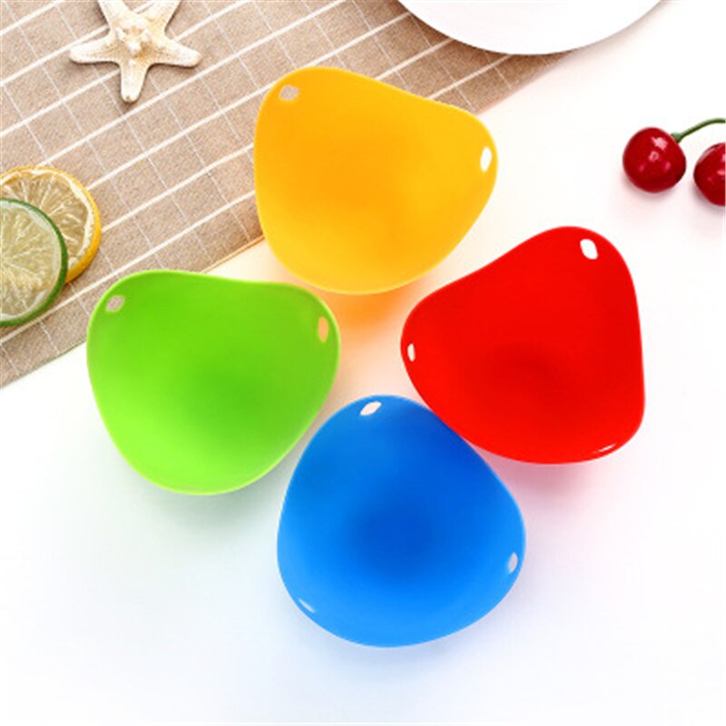 Silicone Egg Poacher Cups Poach Pods Pan Heat Resistant Boiled Egg Holder Nonstick Egg Cooker Maker Kitchen Accessories