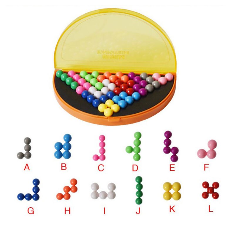 3D Puzzle logique esprit jeu 178 défis pyramide plaque jouet perles développement intellectuel jeu éducatif enfants jouets IQ perle