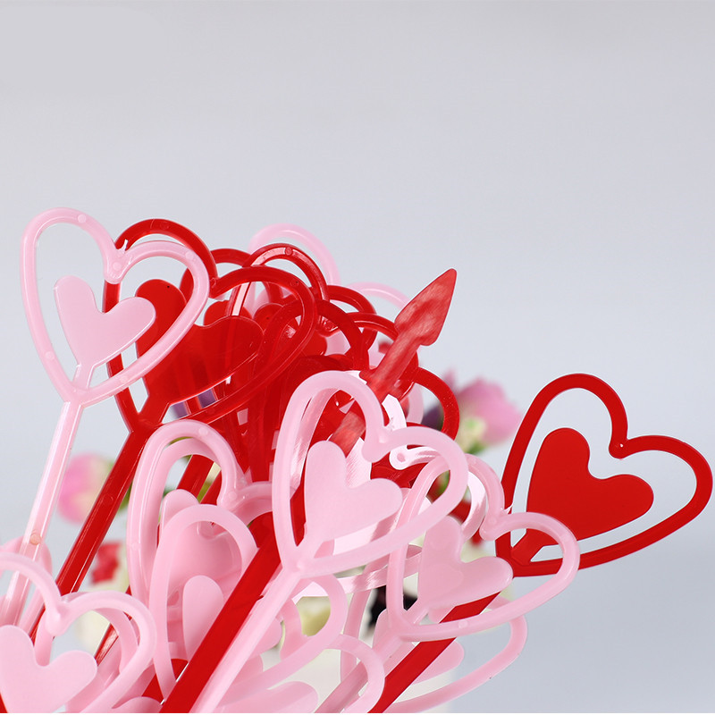80 st / lot floraarrangemangsdekoration ,24.5cm plaststång för blomdekorationer