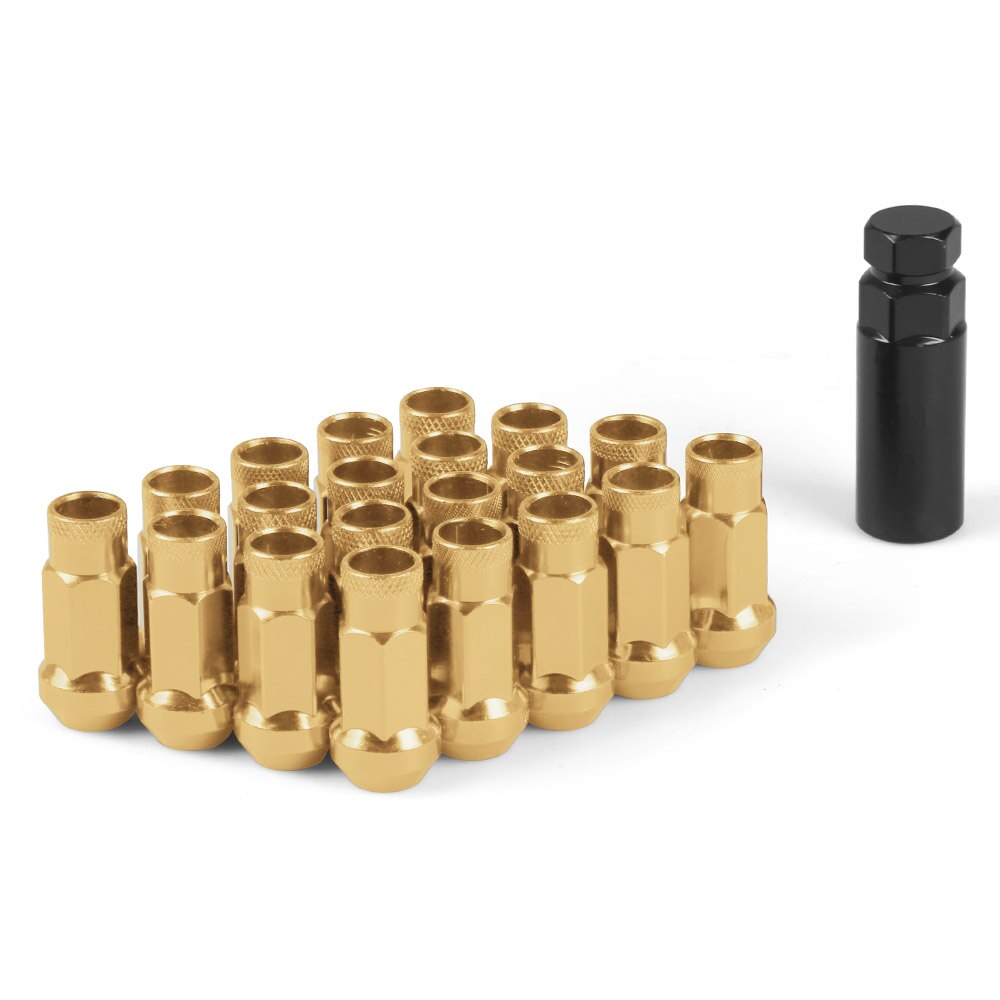 20 PCS M12 X 1.5 M12 X 1.25 Wielmoeren 47mm Iron Racing Lock Lug Wielmoeren Schroef