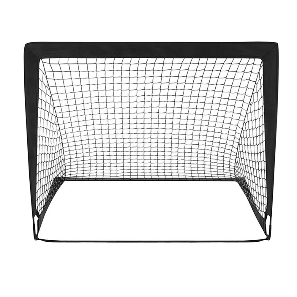 Tragbare Fußballtore für Höhle Hinterhof, faltbares Handys Schulungen-Fußballnetz für freundlicher, Fußballtor für drinnen und draußen, Pop-hoch-Fußballtore: Schwarz