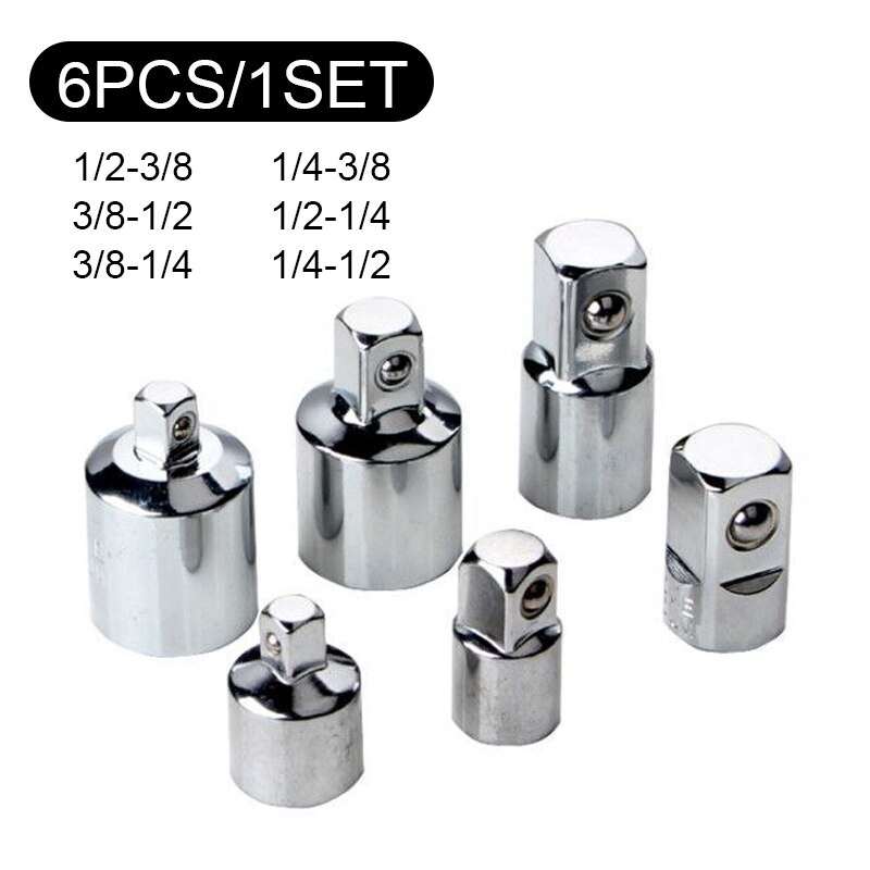 adapter fastnøkkel-stikkontakt skralle fly til stort stål 1pc omformer-hode-hylse 1/2-- til -3/8-1/4-  adapter skiftenøkkel-stikkontakt skralle