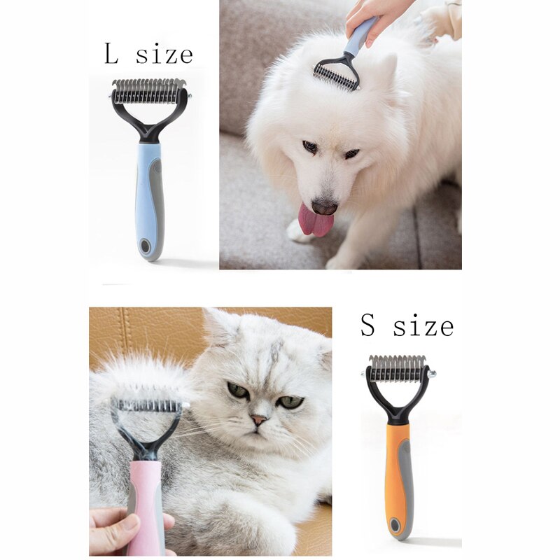 dog rake comb pet comb cat dog hair comb pets knot comb Pet Dog Cat Hair Removal Brush Comb Pet Grooming Tools Hair