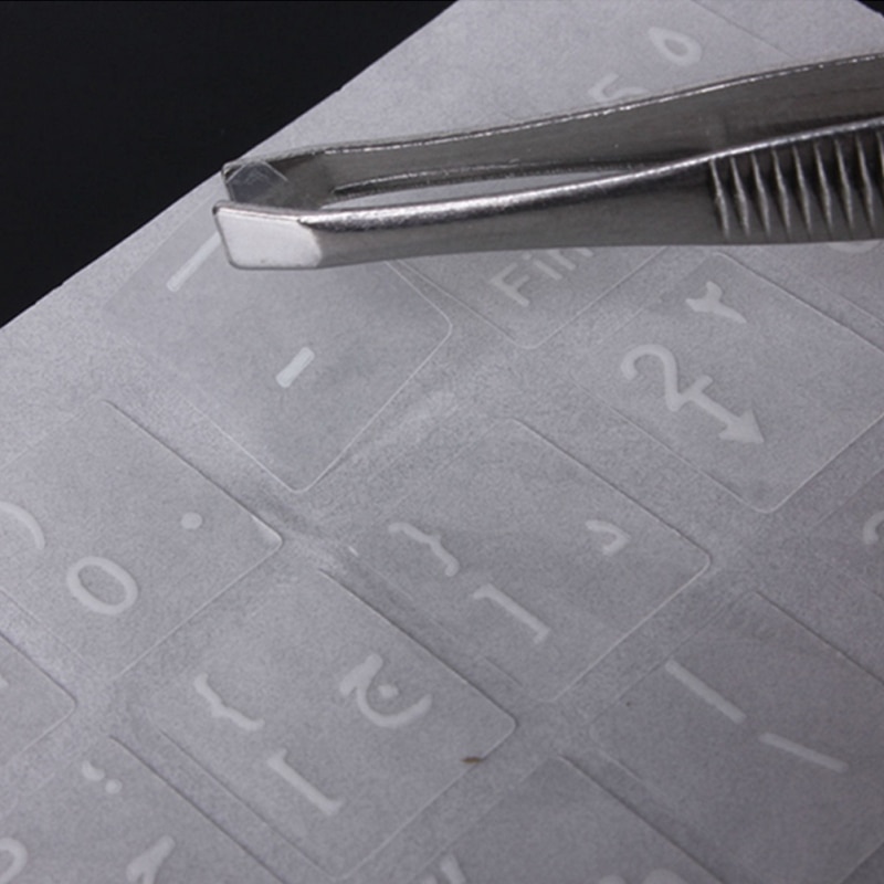 1Pc Transparent Keyboard Sticker Cover English Arabic and Keyboard Suitable Film Laptop Letter Sticker Protective For Deskt J8B9