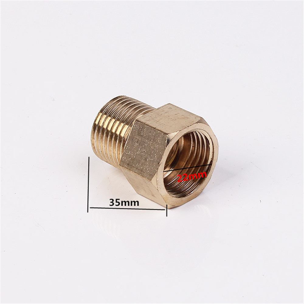 Messing højtryksrenser kobling  m22 diameter 15mm han til  m22 14mm indvendig gevind konnektor indvendig gevind slange rør adaptere