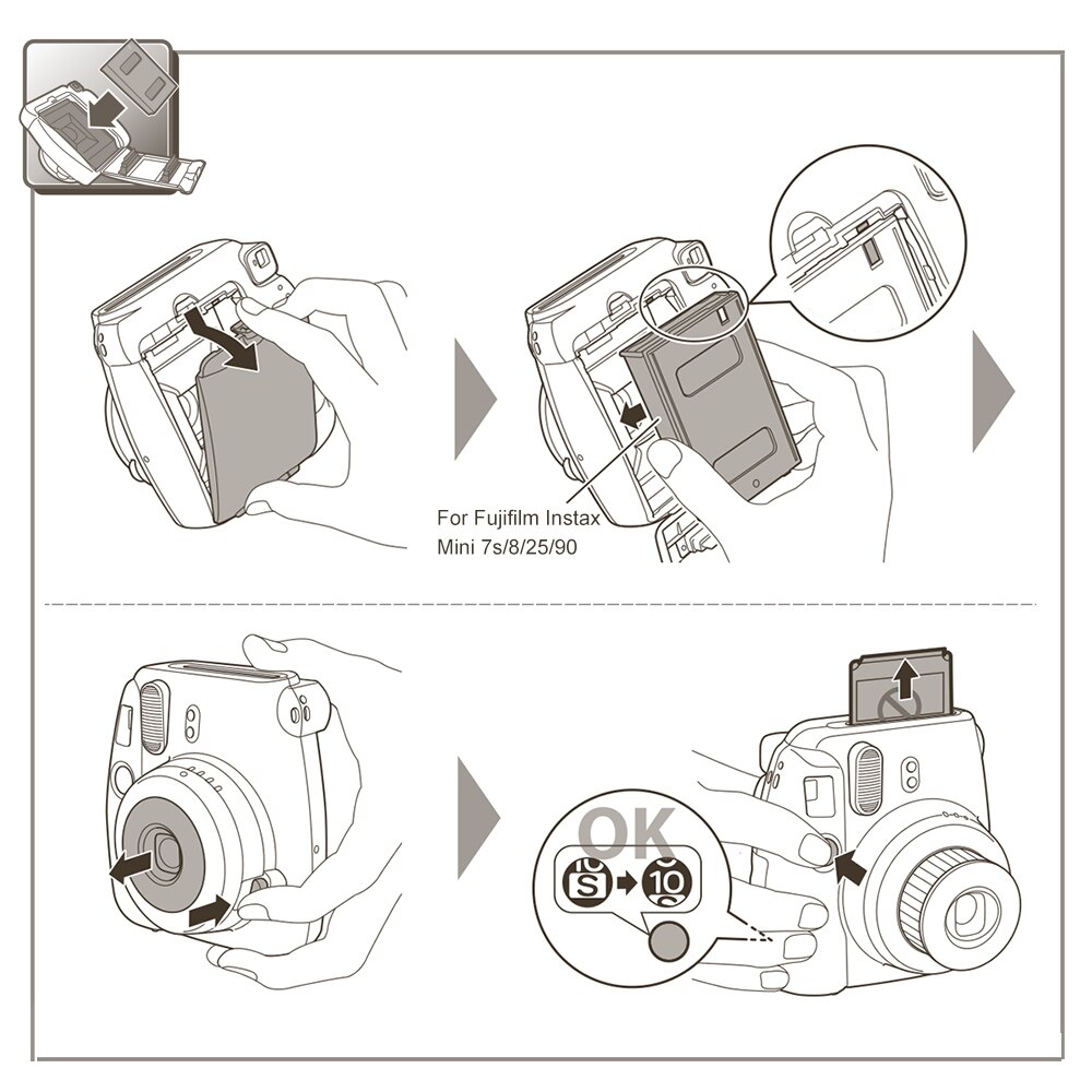 Fujifilm instax mini film mini 8 9 hvid film fotopapir snapshot album øjeblikkelig print til fujifilm instax mini 7s/8/25/90/9