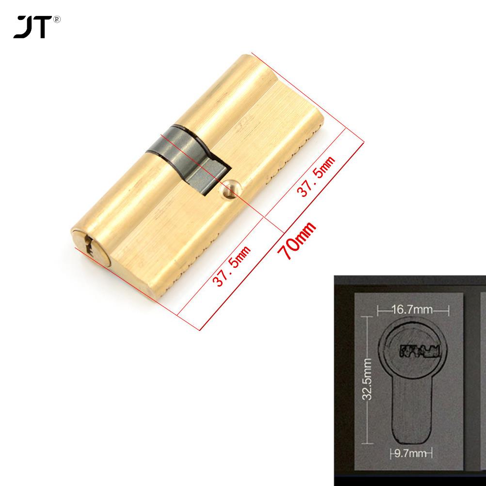 Cilindro de llave de latón, cilindro de cerradura de puerta de 75MM, 37,5/37,5, alta seguridad, cierre a presión