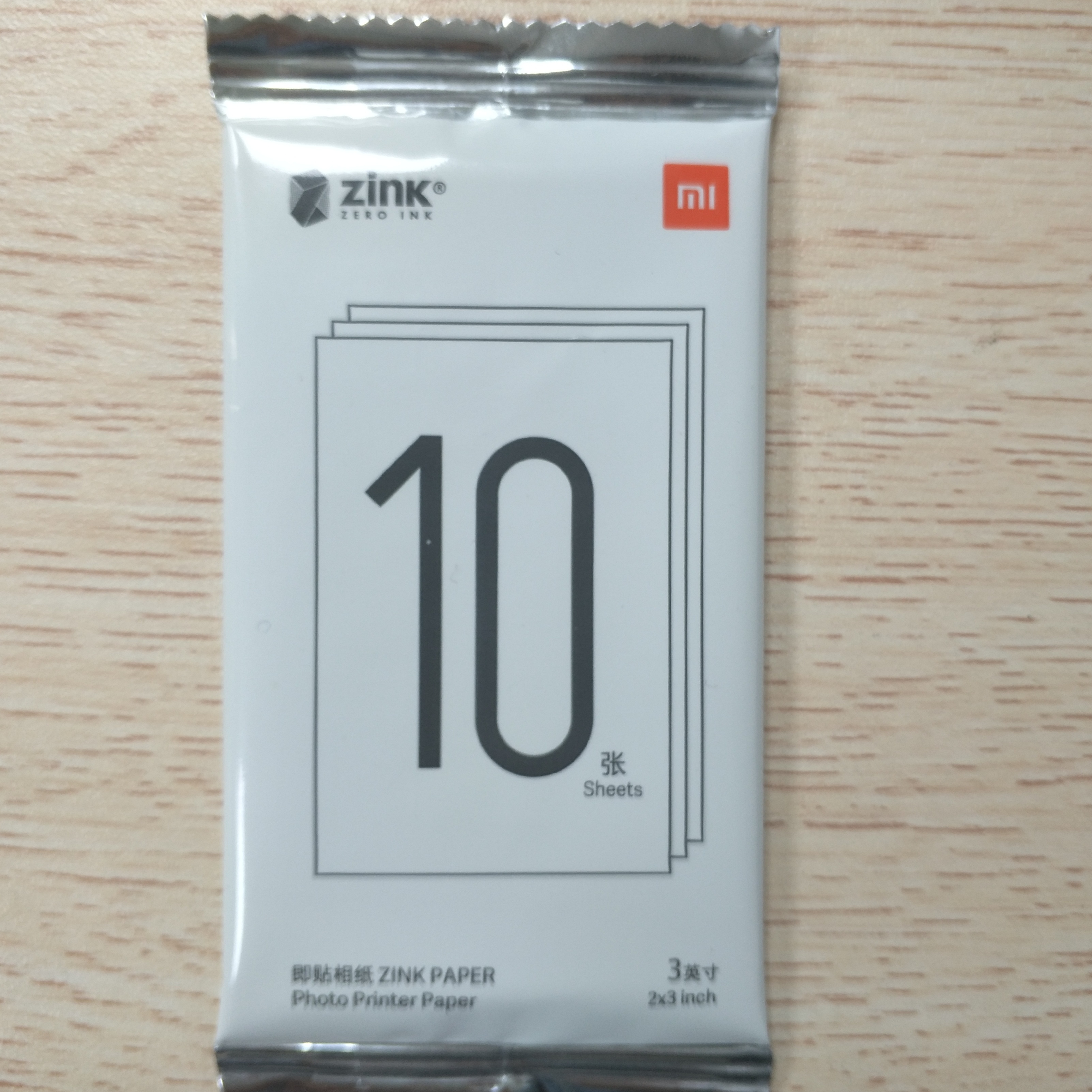 Xiaomi-impresora de bolsillo ZINK de , papel autoadhesivo, impresión fotográfica a color, Mini impresora de bolsillo de 3 pulgadas,: 10 pcs