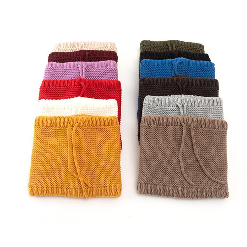 Winter Bib Warm Scarf For Knitted Solid Color Cotton Women Scarf Neck Scarves Comfortable Soft High Knitting Qualit O0Y2