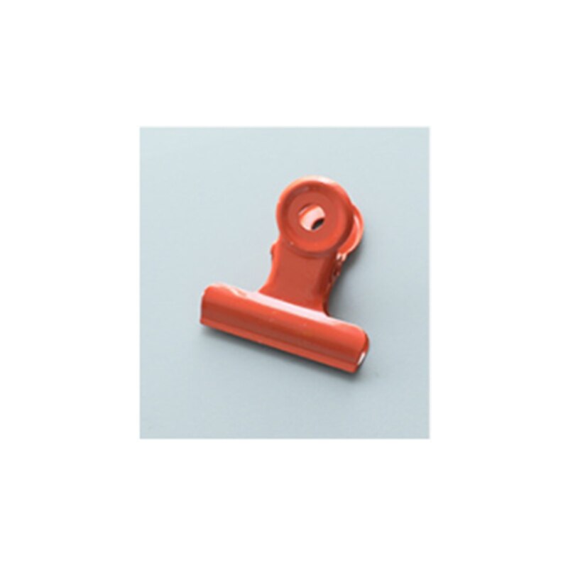 1 pc kleurrijke clips ronde metalen klem clips voor het inbinden van bestanden school kantoorbenodigdheden schrijfwaren bullet stippel dagboek: Oranje