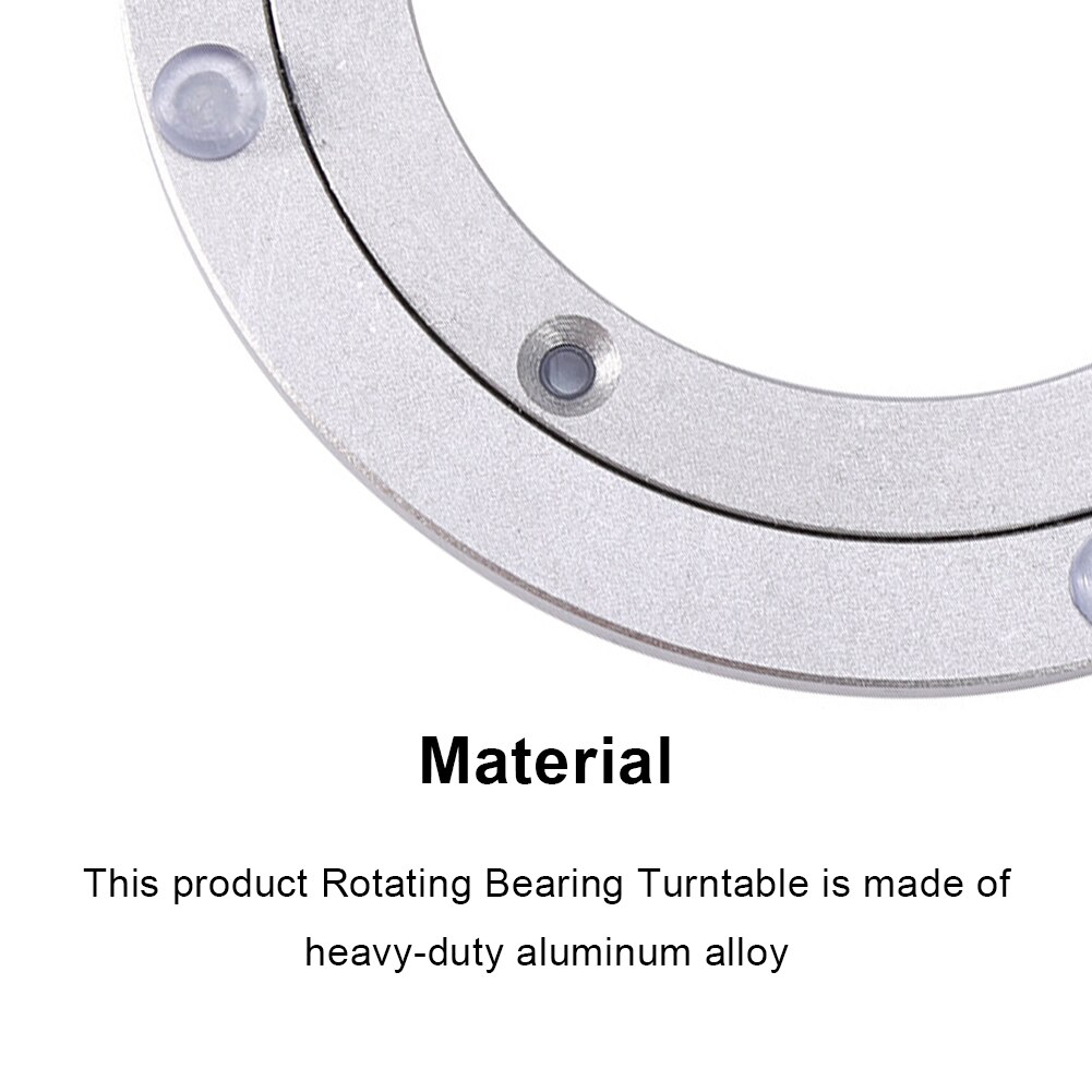 Turntable Plate Table Smooth Swivel Plate Rotating Table Aluminium Alloy Rotating Bearing Turntable Round Smooth Swivel Plate