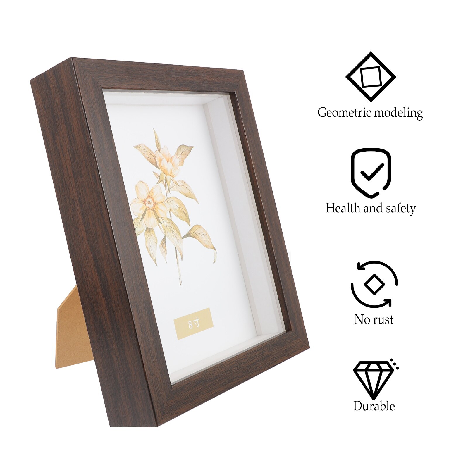 7inch Shadow Box Frame Display Case for Display Keepsakes Photo Dried Flowers