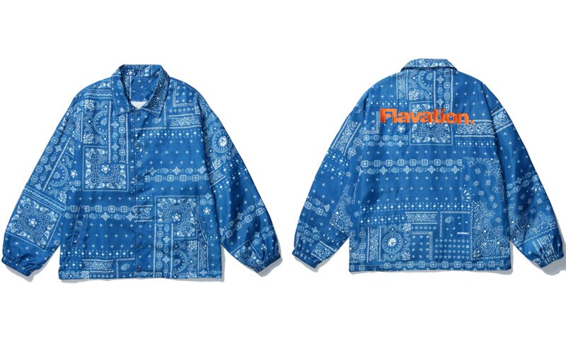 Gonthwid broderade bandana lapptäcke coachjackor hip hop casual streetwear rockar herr harajuku outwear tops: Blå / M