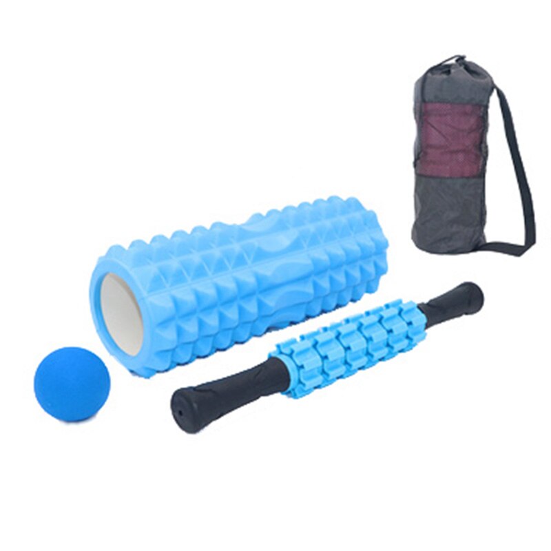 Yoga Foam Roller Column Fitness Pilates blocks Massage Sticks Balls Train Gym Massage Grid Trigger Point Therapy Physio Exercise: Blue2