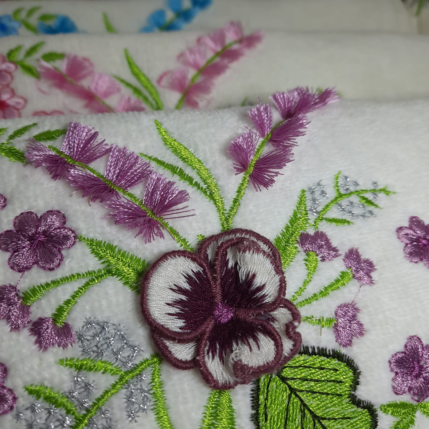 6 Pcskitchen Badkamer Geborduurde Handdoek Set Van 6 Voor Hand & Gezicht Famous 100% Turkse Zacht Katoen 50*90 Cm Motief Handdoek Set