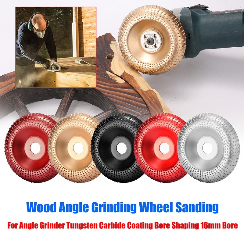 Wood Shaping Disc Tungsten Carbide Carving Disc Grinder Wheel Abrasive Disc Coating Bore Shaping Rotary Tool for Angle Grinder