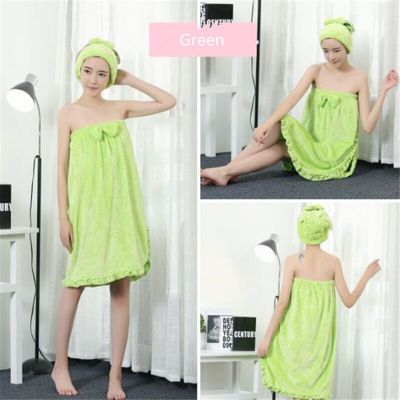 Store piger natkjoler tøj badekåber wrap håndklæder til piger badekjole 10-16y børn towls badetøj 11 modeller: Grøn