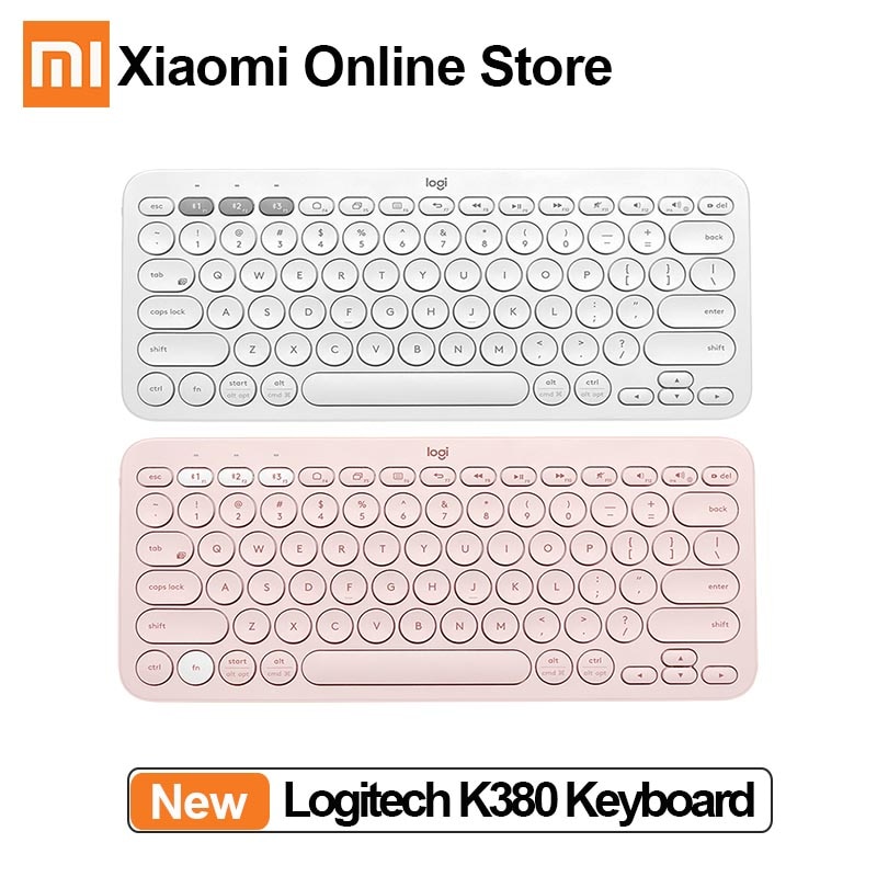 Xiaomi Logitech K380 Wireless Bluetooth Keyboard Portable Multi-Device Keyboard For PC laptop Android IOS Phone Keyboards