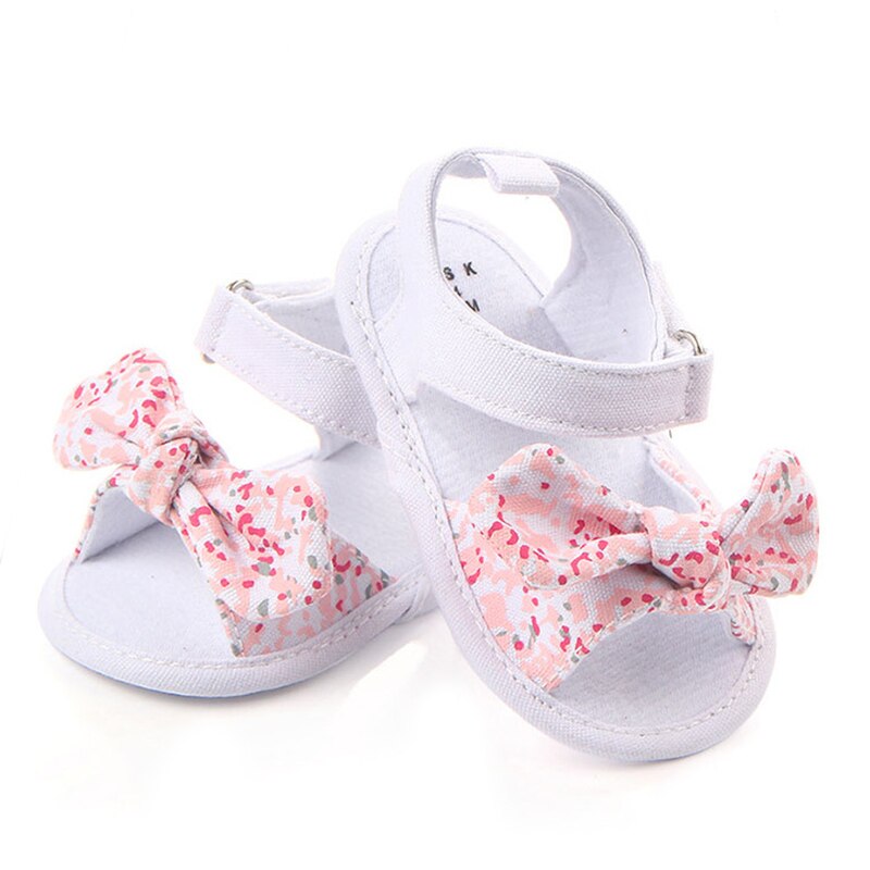 Zomerse baby peuter sandalen voor meisjes peuter schoenen eerste stappers met antislip strik klittenband katoenen schattige baby meisjes kleding