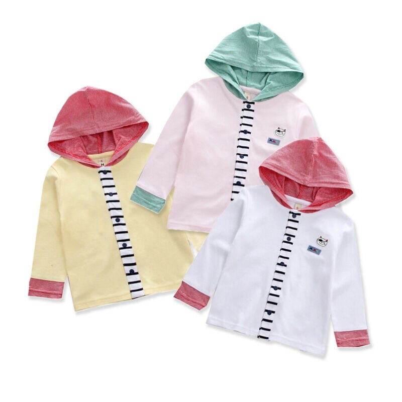 CANIS Herfst Peuter Baby Jongens Meisjes Kleding Met Lange Mouwen Patchwork Mode Toevallige Jas Knop Jas Outfit 0-3Y