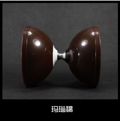 120mm*140mm 246g YOYO 3 Bearing Diabolo Set Metal Head Sticks Grade Chinese Kong Zhu: Brown