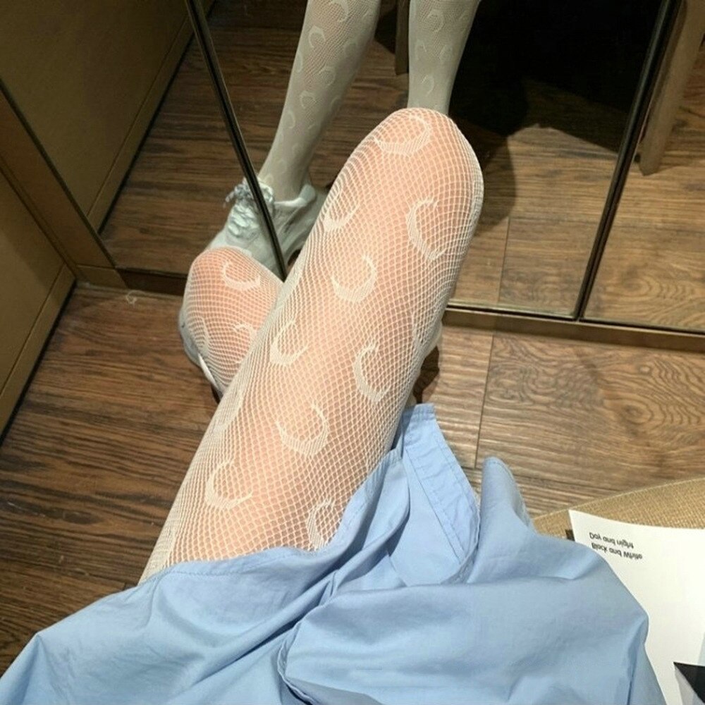Sexy Vrouwen Panty Net Kousen Rose Hollow Visnet Bud Zijden Kousen Zwarte Zijde Ins Haak Bloem Retro Vrouwen panty: 4