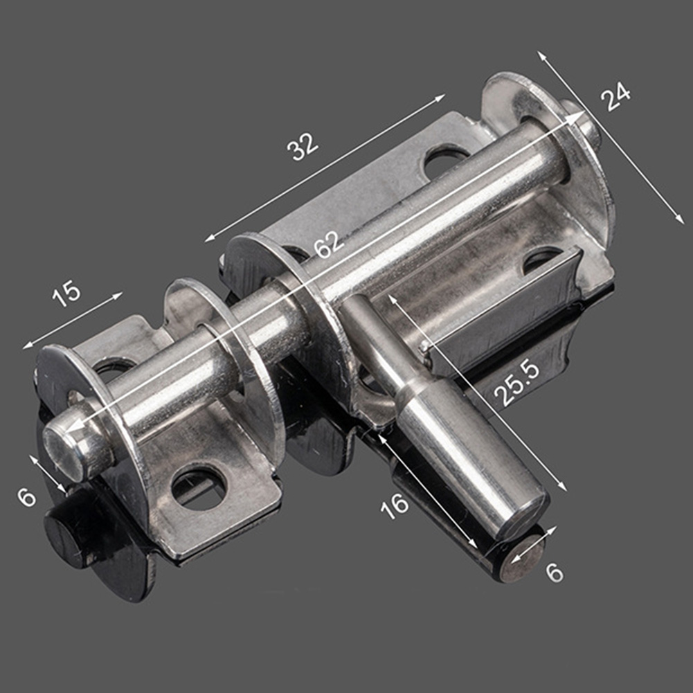 Lock Safety Practical Durable Home Stainless Steel Sliding Door Latch Slide Bolt Hasp Staple Hardware Gate