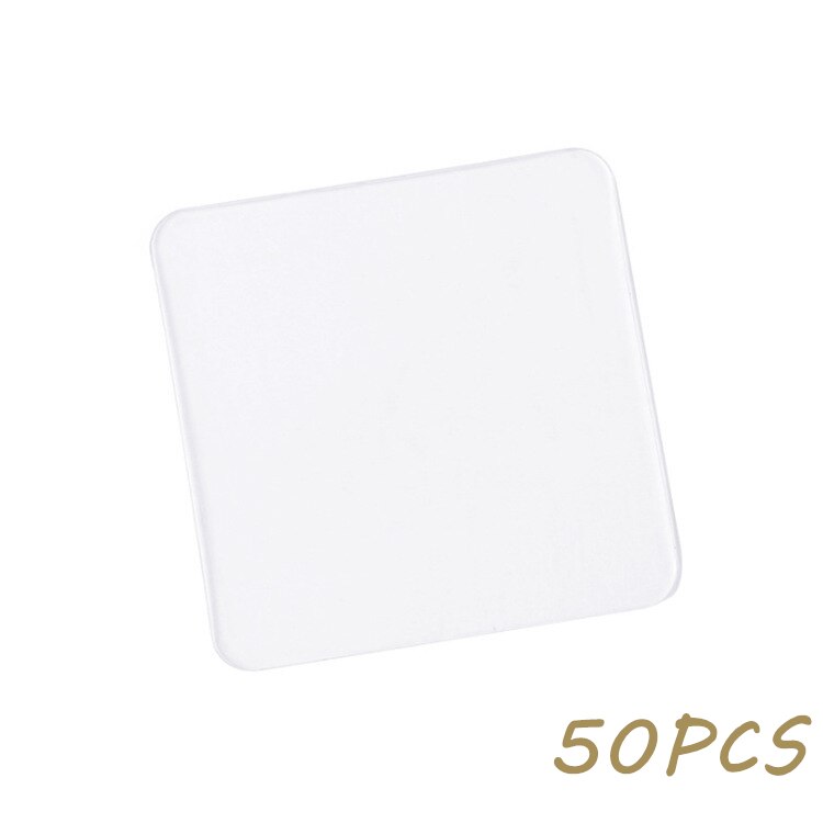 Lld Multifunctionele Nano Tracsless Tape Dubbelzijdig Waterdichte Herbruikbare Zelfklevende Transparante Tapes Lijm Gadget Muursticker: 50 Pcs