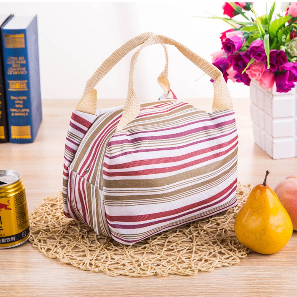 Iskybob 1Pc Draagbare Geïsoleerde Thermische Koeler Lunchbox Carry Tote Picknick Case Opbergtas: 2