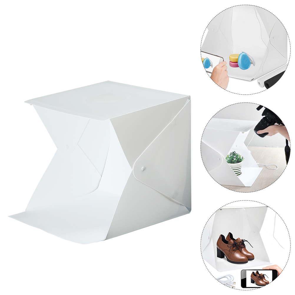 1 Set Professionele Opvouwbare Fotografie Light Box Foto Studio Licht Tent Booth (2 Kleur Achtergronden)