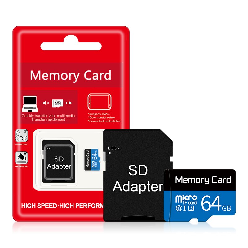 Micro  sd 32gb 64gb 16g micro sd-kort sd / tf-flash-minneskort 4 8 16 32 64 gb microsd för smartphone / surfplatta