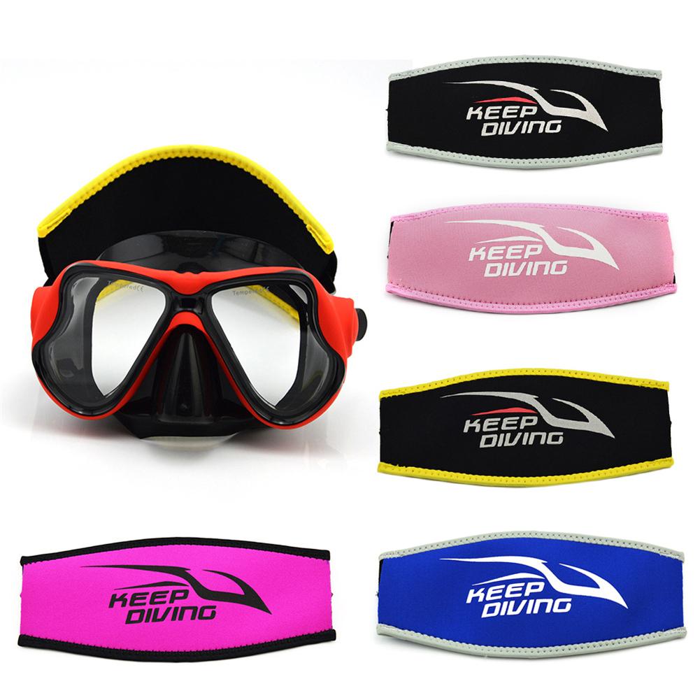 Neoprene Scuba Diving Mask Head Strap Cover Mask Padded Protect Long Hair Band Strap-Wrapper For Added Comfort Equipment