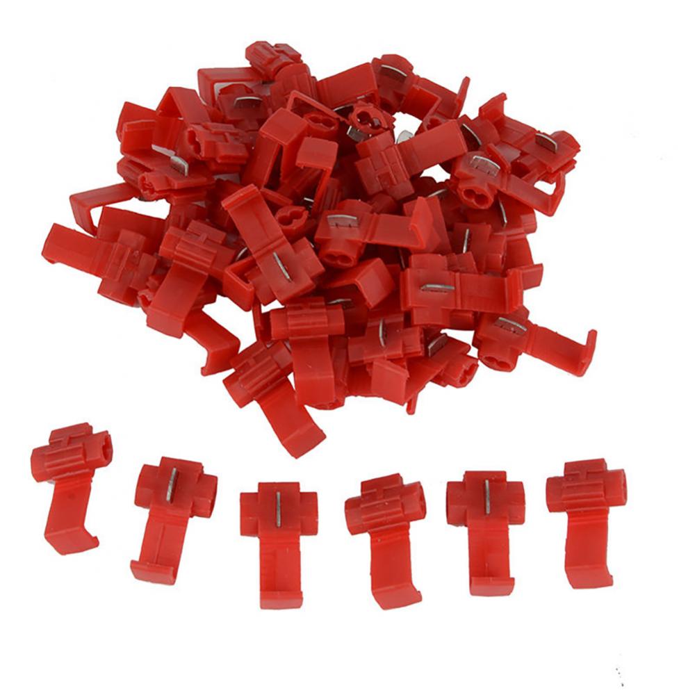 45% Sales 50Pcs Break-free Electrical Quick Splice Cable Connectors Wire Terminals Clip